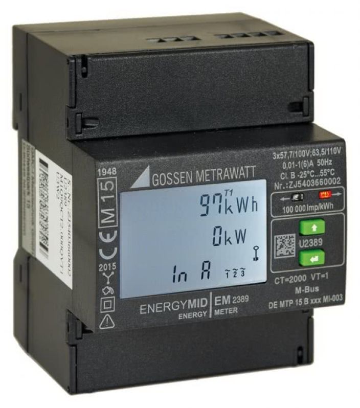 Gossen Metrawatt Energiezähler MID 4 Leiternetz 1 6 A Modbus TCP