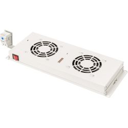 19Zoll Einschublüfter 2 St inkl.Thermostat DN-19 FAN-2-HO