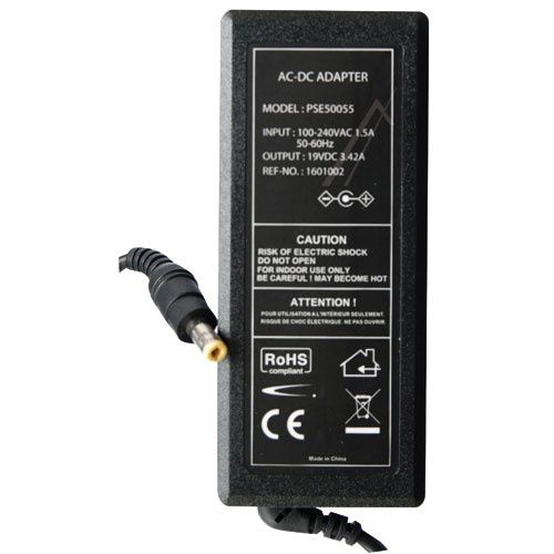 Bild: 65W Netzteil für Notebooks Classic PSE50055EU 19V, 3.42A