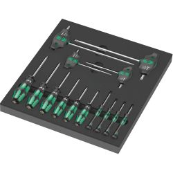 9712 Schaumstoffeinlage TORX HF Schraubendreher Set 1, 14?teilig (schwarz/grau, 