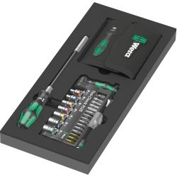 9750 Kraftform Kompakt und Tool-Check PLUS Set 1, 57-teilig (schwarz/grün, Steck