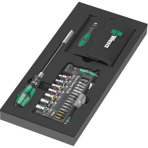 Bild: 9750 Kraftform Kompakt und Tool-Check PLUS Set 1, 57-teilig (schwarz/grün, Steck