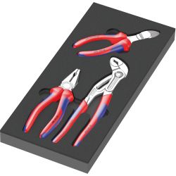 9780 Schaumstoffeinlage KNIPEX Zangen-Set 1, 3?teilig (schwarz/grau, in Schaumst