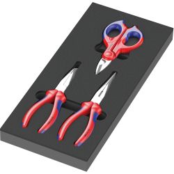 9781 Schaumstoffeinlage KNIPEX Zangen Set 2, 3?teilig (schwarz/grau, in Schaumst