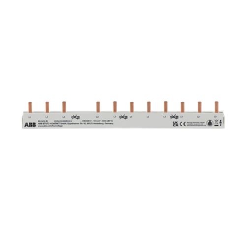 Bild: ABB PS3/12FI Phasenschiene 3-phasig  4x12P 10 mm² 12TE 210mm