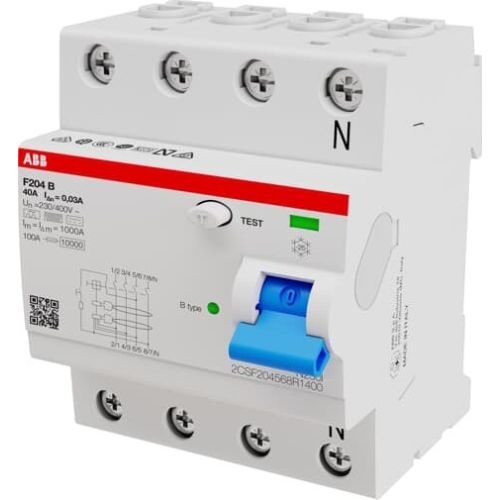 Bild: ABB Stotz FI-Schutzschalter TypB 4P 40A,30 F204B-40/0,03-4TE