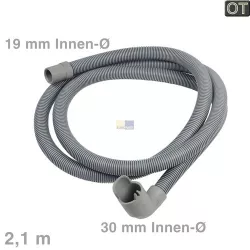 Ablaufschlauch Whirlpool 481990501194 30/19mmØ 2,1m für Geschirrspüler Smeg