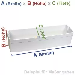 Abstellfach Siemens 00673308 Türabsteller 415x100mm für Kühlschranktüre