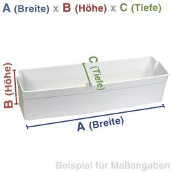 Abstellfach Whirlpool 481010476967 Flaschenabsteller 440x70mm für IKEA