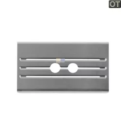 Abtropfschalenabdeckung Siemens 00648178 silbern für Kaffeemaschine