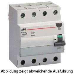 AEG FI-Schutzschalter A 40A 0,3A 4p 400V 4TE REG (4TQA603415R0000)