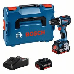 Akku-Bohrschrauber GSR 18V-90 C Professional, 18Volt (blau/schwarz, 2x Li-Ionen 