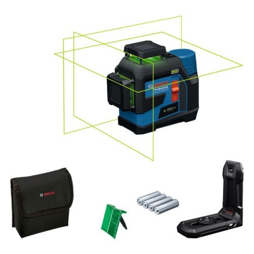 Bild: Akku-Linienlaser GLL 12V-100-33 CG Professional (blau/schwarz, grüne Laserlinien