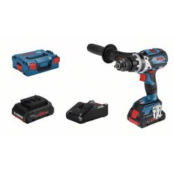 Akku-Schlagbohrschrauber GSB 18V-110 C Professional, 18Volt (blau/schwarz, 2x Ak