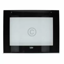 Außenfenster für Türe Beko 210442325 in Backofen Herd