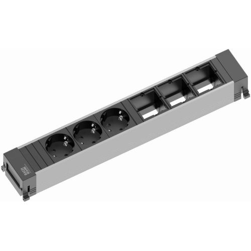 Bild: Bachmann Power Frame ALU 916.007 Steckdoseneinheit 6-fach