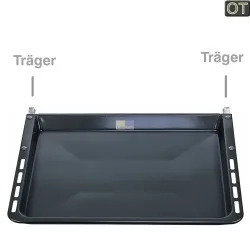 Backblech Siemens 00680615 459x375/392x29mm mit Trägern für Backofen Herd