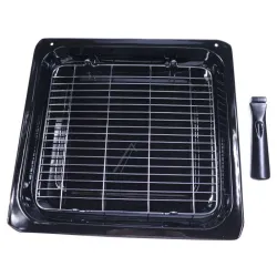 Backofen-Pfanne für Electrolux Ofen 3111565036 Grill, dunkelgrau