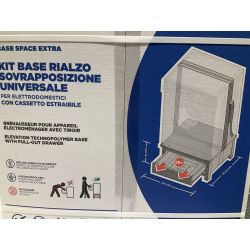 Base Space Extra für Kühlschrank Meliconi 656144 Schublade, grau/weiß