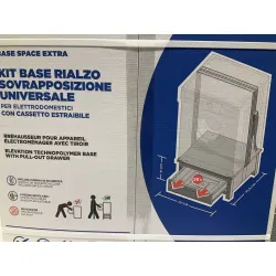 Base Space Extra für Kühlschrank Meliconi 656144 Schublade, grau/weiß