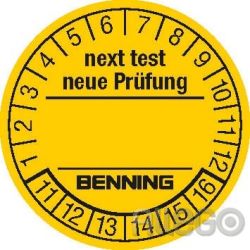 Benning Prüfplaketten f.ST710,ST720,ST750 756212(VE300)