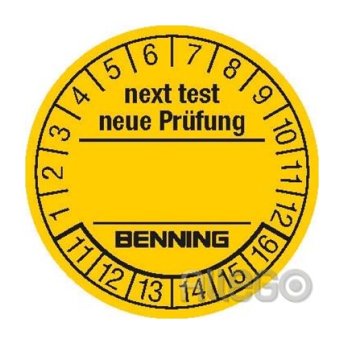 Bild: Benning Prüfplaketten f.ST710,ST720,ST750 756212(VE300)