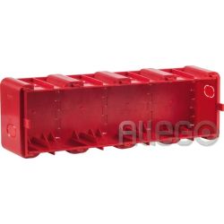 BERKER 18720040 Einbaudose 4f. für UP-Montage R.8 rot