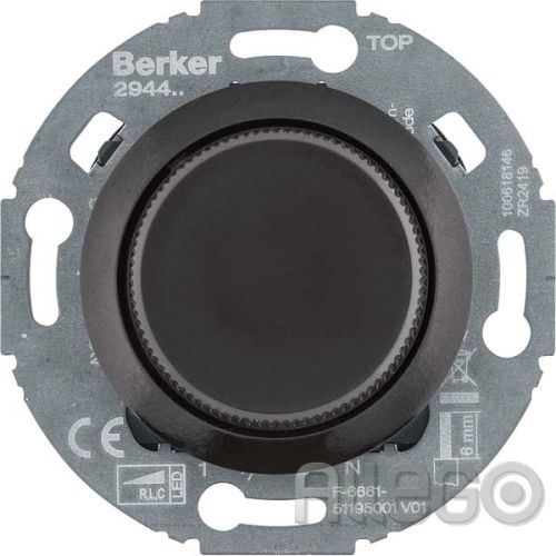 Bild: BERKER 294411 Universal-Drehdimmer Zentralstück schwgl