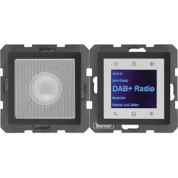 Berker 29806086 Radio Touch mit LS DAB+ Q.x anthrazit