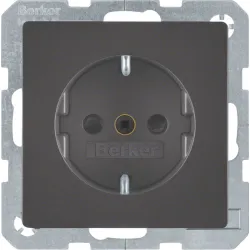 BERKER 41236086 Q.1/Q.3 UP IP20 Steckdose 1f anth mt