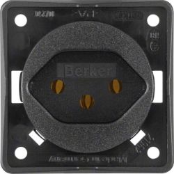 BERKER 9624905 Steckdose 1f sw mt INTEGRO Einb IP20 VP Vollplatte