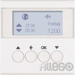 Berker KNX-Funk Jalousieschaltuhr polarweiß matt 85745188