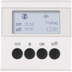 Berker KNX-Funk Zeitschaltuhr polarweiß glänzend 85745289