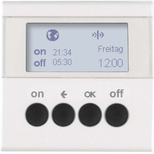 Bild: Berker KNX-Funk Zeitschaltuhr polarweiß glänzend 85745289