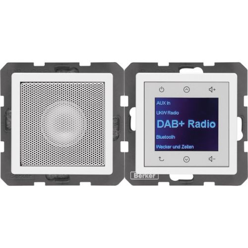 Bild: Berker Radio Touch DAB+, Bluetooth, inkl. Lautsprecher, polarweiß (30806089)