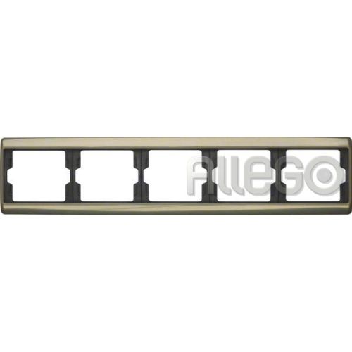 Bild: Berker Rahmen 5fach waagerecht Arsys 13940001 hellbronze Metall Berker Rahmen 5f