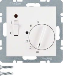 Berker Raumtemperaturregler 24 V mit Öffner, Zentra 20318989