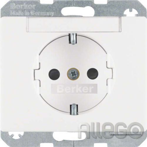 Bild: Berker Schuko Steckdose 47380069 Arsys polarweiß glänzen Berker Schuko Steckdose