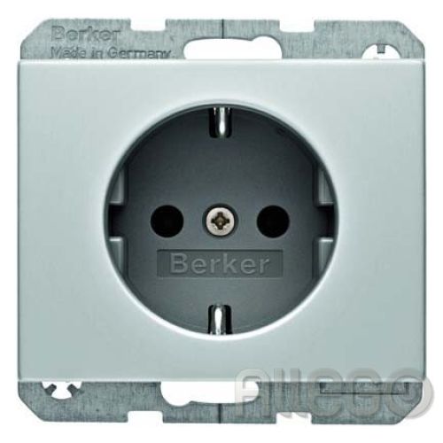 Bild: Berker SCHUKO-Steckdose Alu 47157003