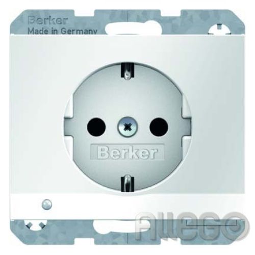 Bild: Berker SCHUKO-Steckdose pows/gl LED-Orientierg-lich 41097009