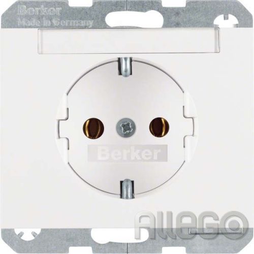 Bild: Berker SCHUKO-Steckdose pws m.Beschriftungsfeld 47397009