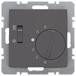 BERKER Temperaturregler Heizen/Kühlen anthrazit matt