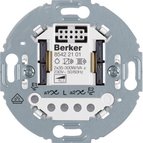 Bild: Berker Universal Tastdimmer 2f. 2-Draht Tragring rd 85422101