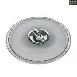 Bohnenbehälterdeckel mit Chromgriff 00653458 653458 Bosch, Siemens, Neff