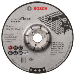 BOSC Schruppscheibe Expert for Inox 76x4x10mm (VPE=2Stk.)