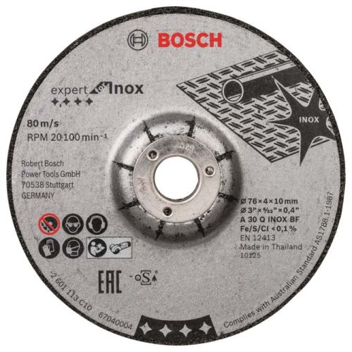 Bild: BOSC Schruppscheibe Expert for Inox 76x4x10mm (VPE=2Stk.)