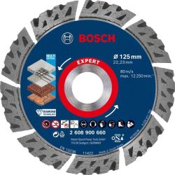 BOSCH 2608900660 EXPERT Multi Material Diamant Trennscheibe 125x22.23x2.2x12