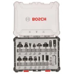 Bosch 30 tlg Mixed Fräser Set 6mm Schaft