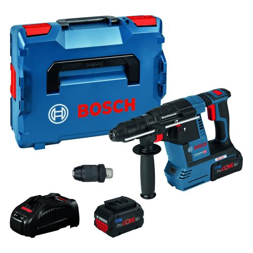 Bild: Bosch Akku-Bohrhammer GBH 18V-26 F 18V, 5,5Ah, SDSplus, L-BOXX