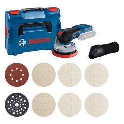 BOSCH-EW GEX 18V-125 + M480 Starter-Set Akku-Exzenterschleifer 18 Ø2,5mm klett